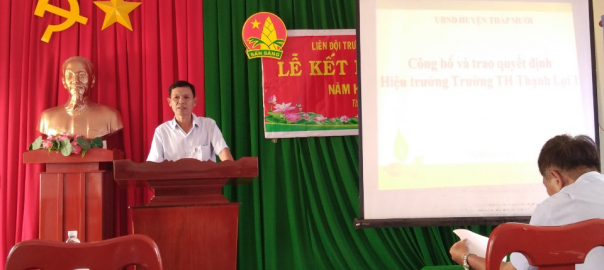 Nguyễn Ngọc Minh - Hiệu trưởng phát biểu hứa hẹn