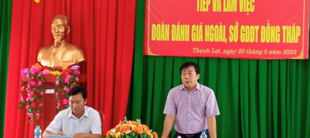 Ông Nguyễn Minh Tâm- Phó Giám đốc Sở GDĐT tỉnh Đồng Tháp