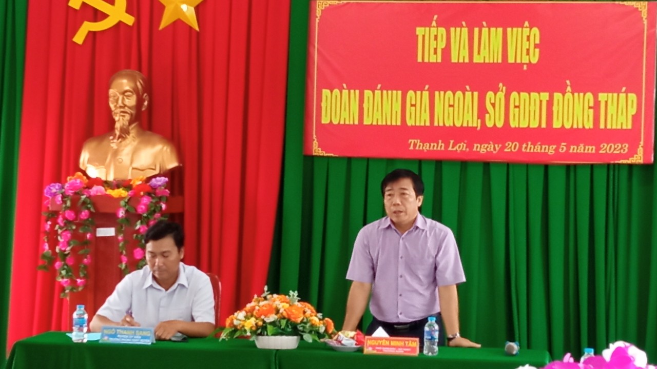 Ông Nguyễn Minh Tâm- Phó Giám đốc Sở GDĐT tỉnh Đồng Tháp